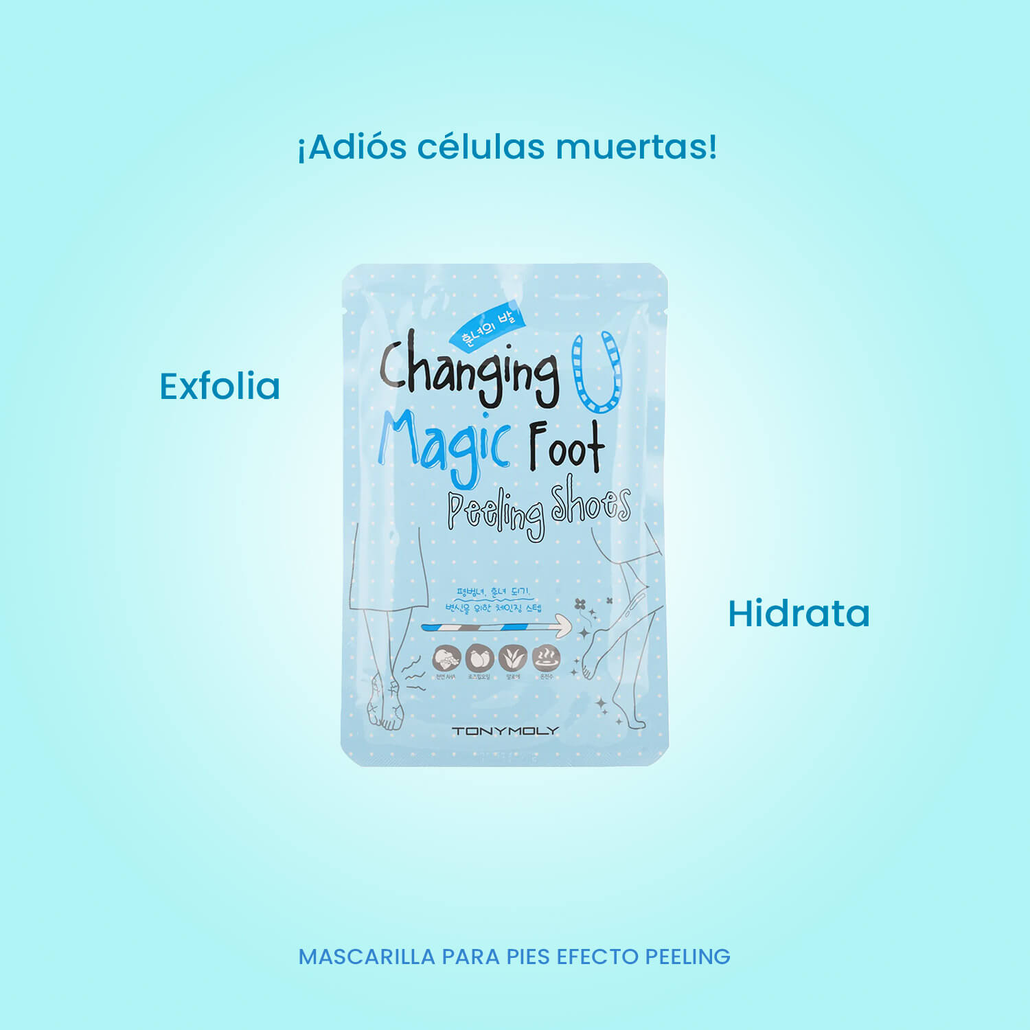CHANGING U CHANGIN FOOT SET 4 (SET DE MASCARILLAS PARA PIES)
